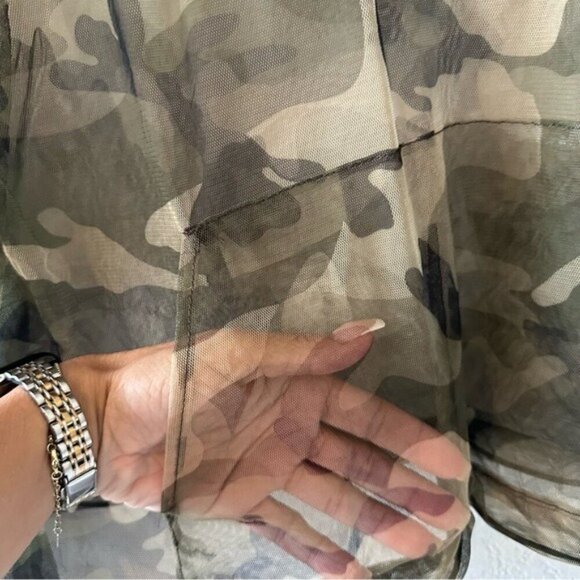Camo Mesh Jacket XL Trailblazer Adventurecore Athleisure Lightweight Layer - Picture 9 of 12